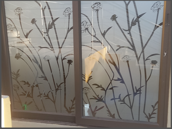 Tint, frosting and Contra-Vision branding Installation